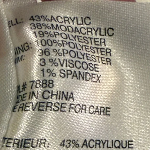 NWOT Michael Kors Dip-Dye Teddy Faux Fur Jacket - Medium - Picture 12 of 13